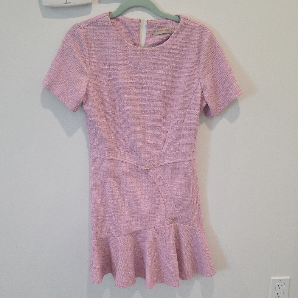 RINASCIMENTO Tweed Short Sleeve Dress | L but fits like M